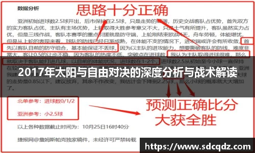 2017年太阳与自由对决的深度分析与战术解读