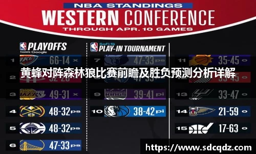 黄蜂对阵森林狼比赛前瞻及胜负预测分析详解