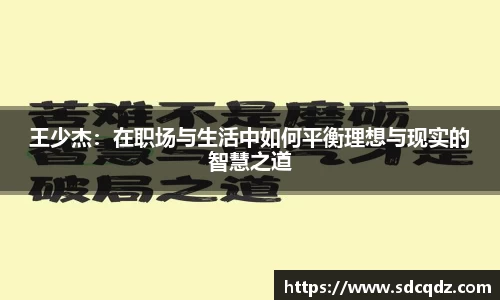 王少杰：在职场与生活中如何平衡理想与现实的智慧之道